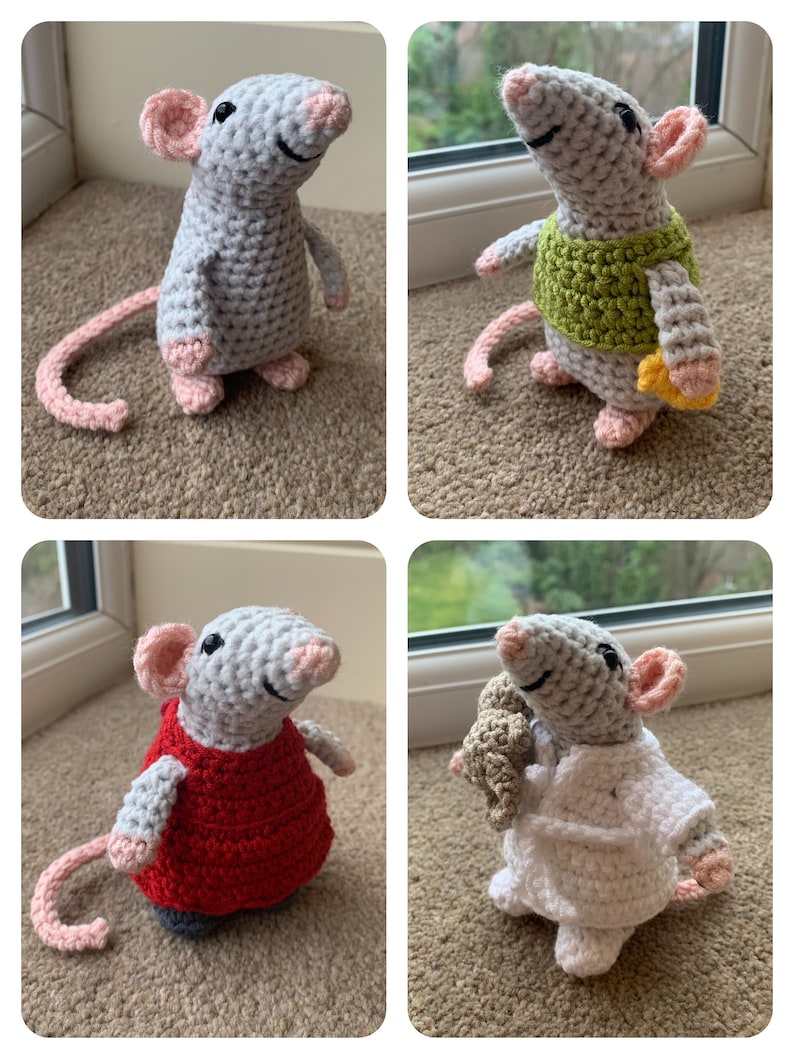 Larkwell Pocket Mouse & Suitcase Playset – Amigurumi Crochet Pattern (Instant PDF))